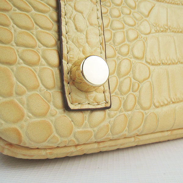 Replica Hermes Birkin 30CM Crocodile Veins Bag Yellow 6088 On Sale - Click Image to Close